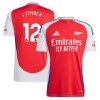 Maglia ufficiale Arsenal J. Timber 12 Casa 2024-25 per Uomo